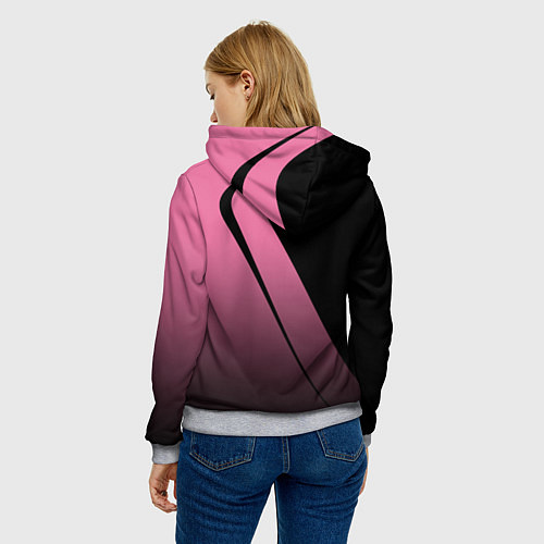 Женская толстовка PALERMO FC / 3D-Меланж – фото 4