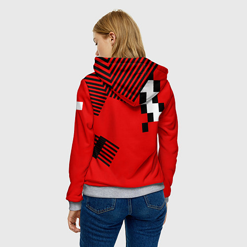 Женская толстовка Форма сборной по футболу 1991 / 3D-Меланж – фото 4