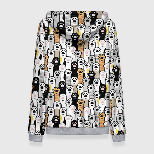 Женская толстовка ЛАПКИ / 3D-Меланж – фото 2