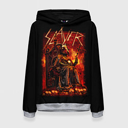 Толстовка-худи женская Slayer, цвет: 3D-меланж