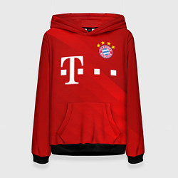 Толстовка-худи женская FC Bayern Munchen, цвет: 3D-черный