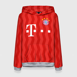 Толстовка-худи женская FC Bayern Munchen униформа, цвет: 3D-меланж