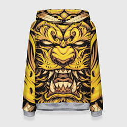 Толстовка-худи женская Тигровая маска Ханья, цвет: 3D-меланж