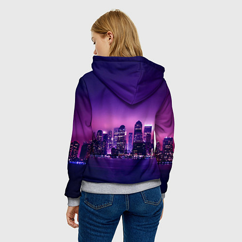 Женская толстовка Detroit Become Human S / 3D-Меланж – фото 4