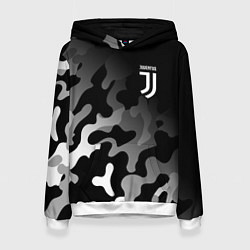 Толстовка-худи женская JUVENTUS ЮВЕНТУС, цвет: 3D-белый