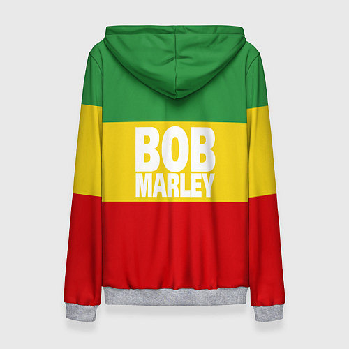 Женская толстовка Bob Marley / 3D-Меланж – фото 2