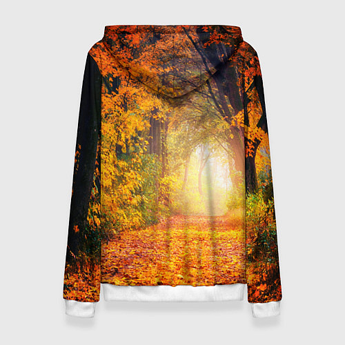 Женская толстовка Что такое осень - это небо / 3D-Белый – фото 2
