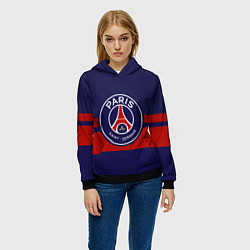 Толстовка-худи женская PSG, цвет: 3D-черный — фото 2