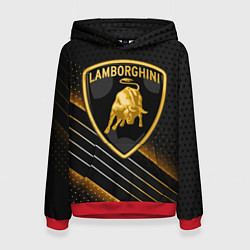 Толстовка-худи женская Lamborghini, цвет: 3D-красный
