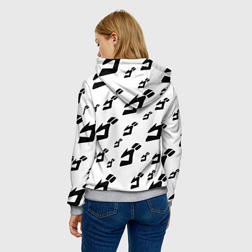 Женская толстовка JoJo Bizarre Adventure / 3D-Меланж – фото 4