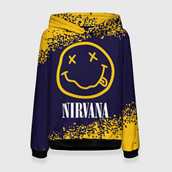 Толстовка-худи женская NIRVANA НИРВАНА, цвет: 3D-черный