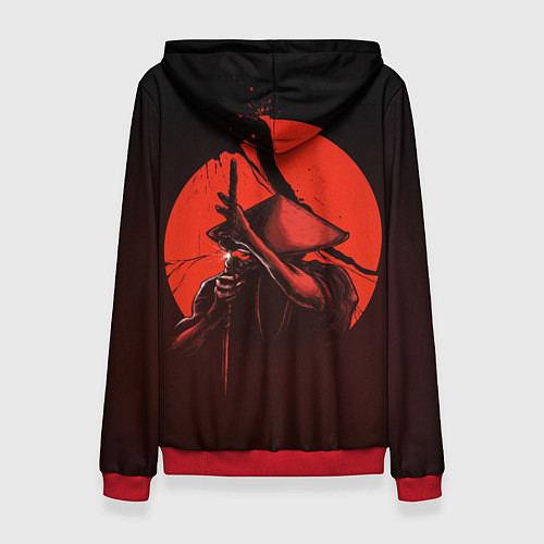 Женская толстовка Ghost of Tsushima / 3D-Красный – фото 2