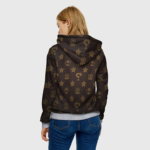 Женская толстовка Mario / 3D-Меланж – фото 4