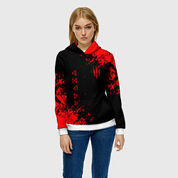 Толстовка-худи женская The Witcher, цвет: 3D-белый — фото 2