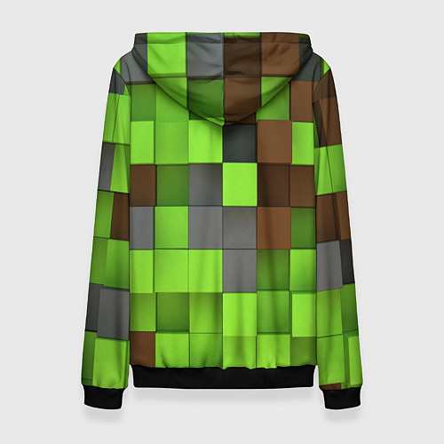 Женская толстовка Minecraft / 3D-Черный – фото 2