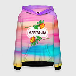 Толстовка-худи женская Маргарита, цвет: 3D-черный