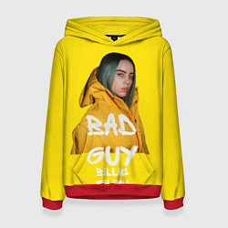 Толстовка-худи женская Billie Eilish Билли Айлиш, цвет: 3D-красный