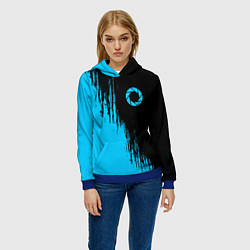 Толстовка-худи женская PORTAL ПОРТАЛ, цвет: 3D-синий — фото 2