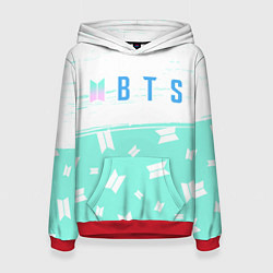 Толстовка-худи женская BTS БТС, цвет: 3D-красный