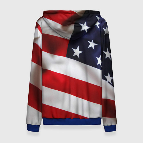 Женская толстовка США USA / 3D-Синий – фото 2