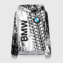 Толстовка-худи женская BMW, цвет: 3D-меланж