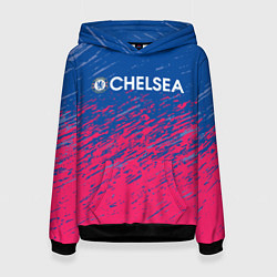 Толстовка-худи женская Chelsea Челси, цвет: 3D-черный