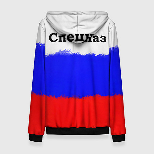 Женская толстовка Спецназ на спине / 3D-Черный – фото 2