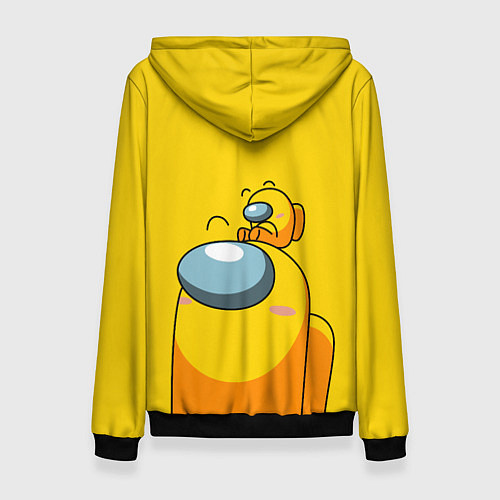 Женская толстовка AMONG US YELLOW / 3D-Черный – фото 2