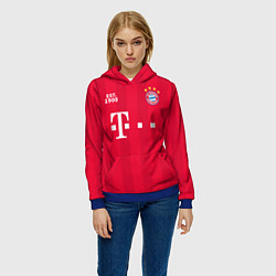 Толстовка-худи женская BAYERN 2021 - ДОМАШНЯЯ, цвет: 3D-синий — фото 2