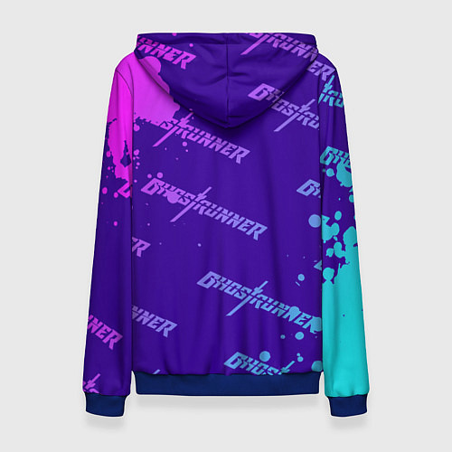 Женская толстовка Ghostrunner узор / 3D-Синий – фото 2