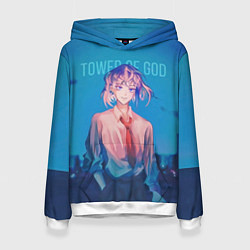 Толстовка-худи женская Tower of god Khun Aguero, цвет: 3D-белый