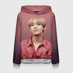 Толстовка-худи женская BTS, цвет: 3D-меланж