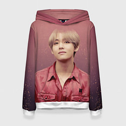 Толстовка-худи женская BTS, цвет: 3D-белый