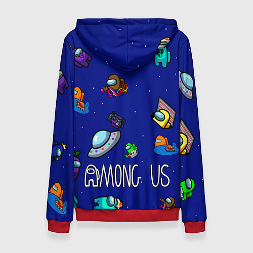 Женская толстовка Among Us Game / 3D-Красный – фото 2