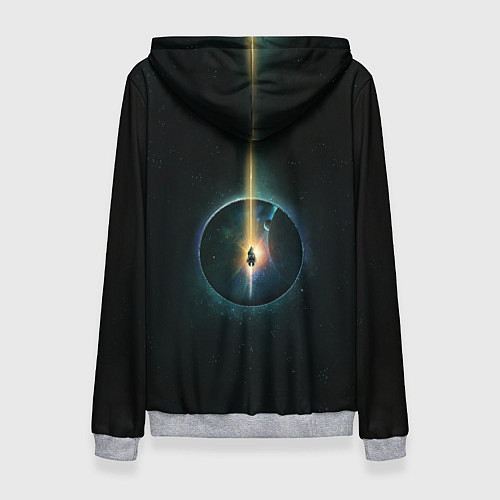 Женская толстовка Экспансия / 3D-Меланж – фото 2