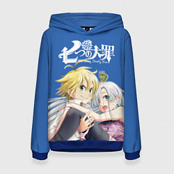 Толстовка-худи женская 7 смертных грехов, цвет: 3D-синий