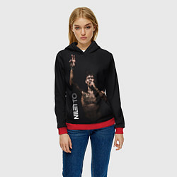 Толстовка-худи женская NILETTO, цвет: 3D-красный — фото 2