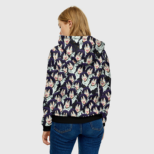 Женская толстовка ЯТО БЕЗДОМНЫЙ БОГ / 3D-Черный – фото 4