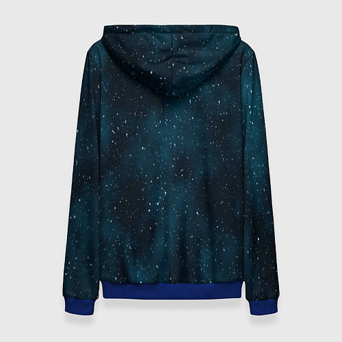 Женская толстовка Плоская Земля шах и мат / 3D-Синий – фото 2