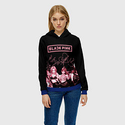Толстовка-худи женская BLACKPINK, цвет: 3D-синий — фото 2