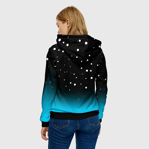 Женская толстовка HOLLOW KNIGHT / 3D-Черный – фото 4