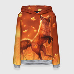 Толстовка-худи женская Лисенок, цвет: 3D-меланж