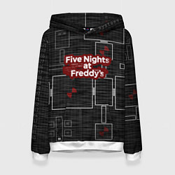 Толстовка-худи женская Five Nights At Freddy, цвет: 3D-белый