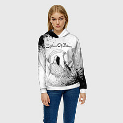 Толстовка-худи женская Children of Bodom Z, цвет: 3D-белый — фото 2