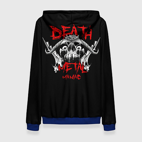 Женская толстовка Deathmetal / 3D-Синий – фото 2