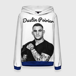 Толстовка-худи женская Dustin Poirier, цвет: 3D-синий