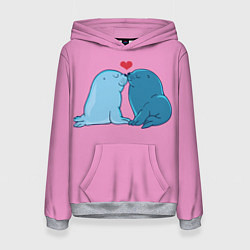 Толстовка-худи женская Любовь, цвет: 3D-меланж
