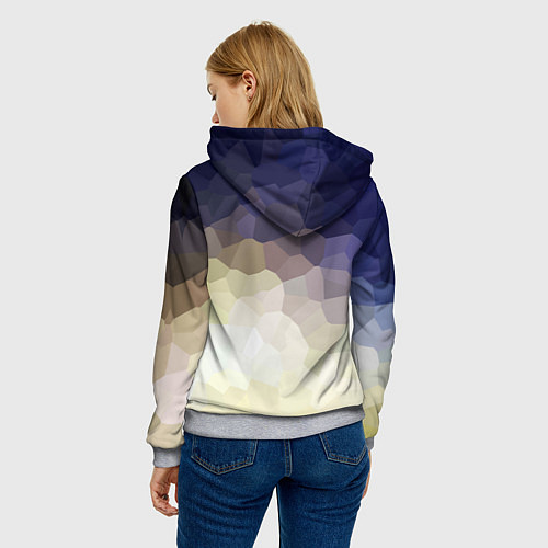 Женская толстовка LAND ROVER / 3D-Меланж – фото 4