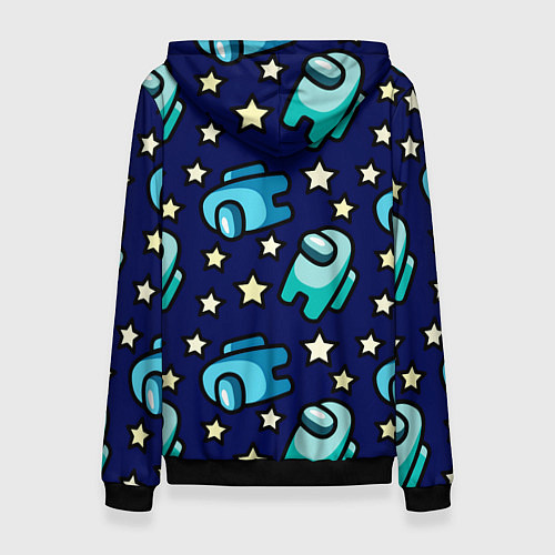 Женская толстовка Among Us Звёзды / 3D-Черный – фото 2