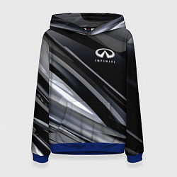 Толстовка-худи женская Infiniti, цвет: 3D-синий